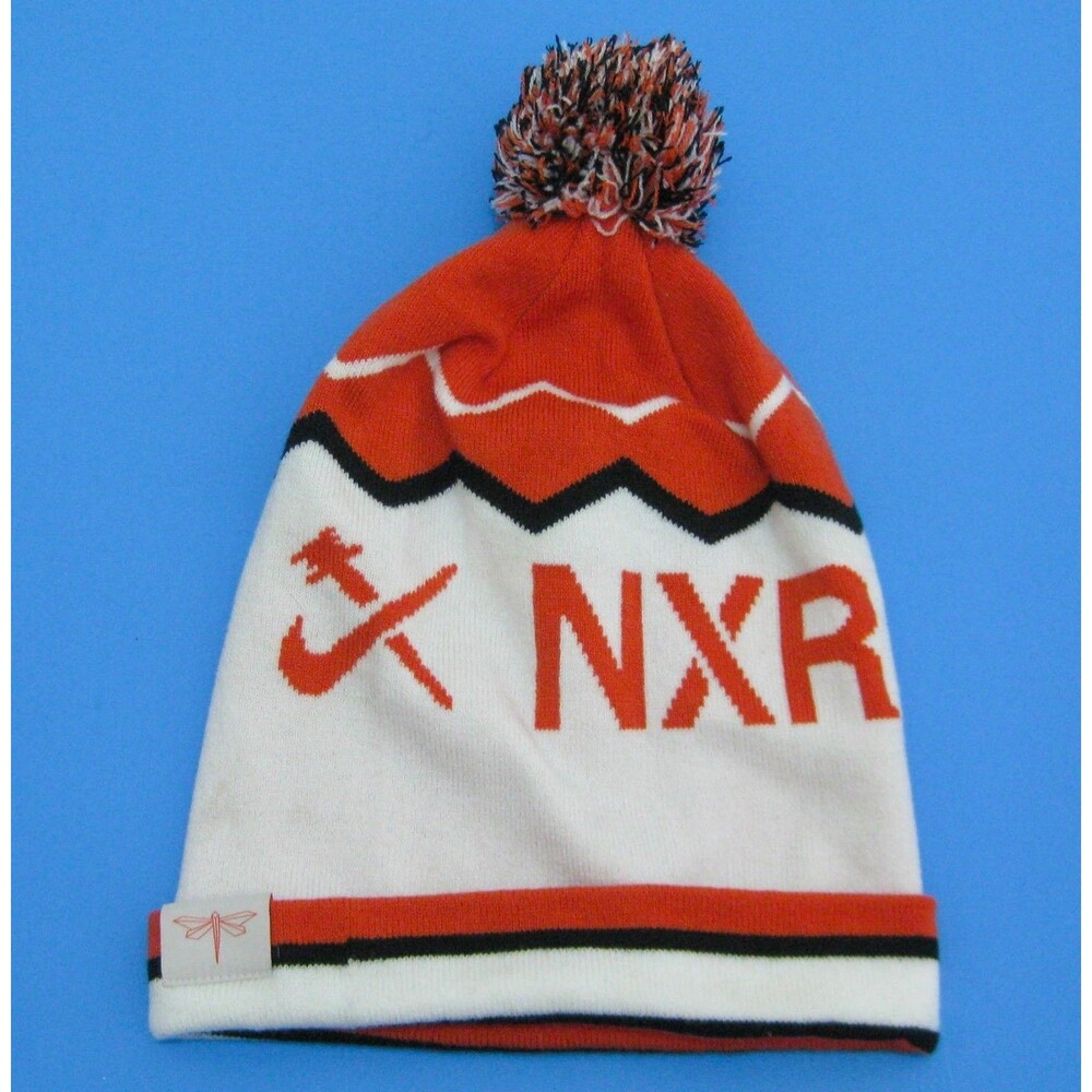 Nike Cross Country Running Beanie Cap Logo Knit Hat Adult Size Warm Winter